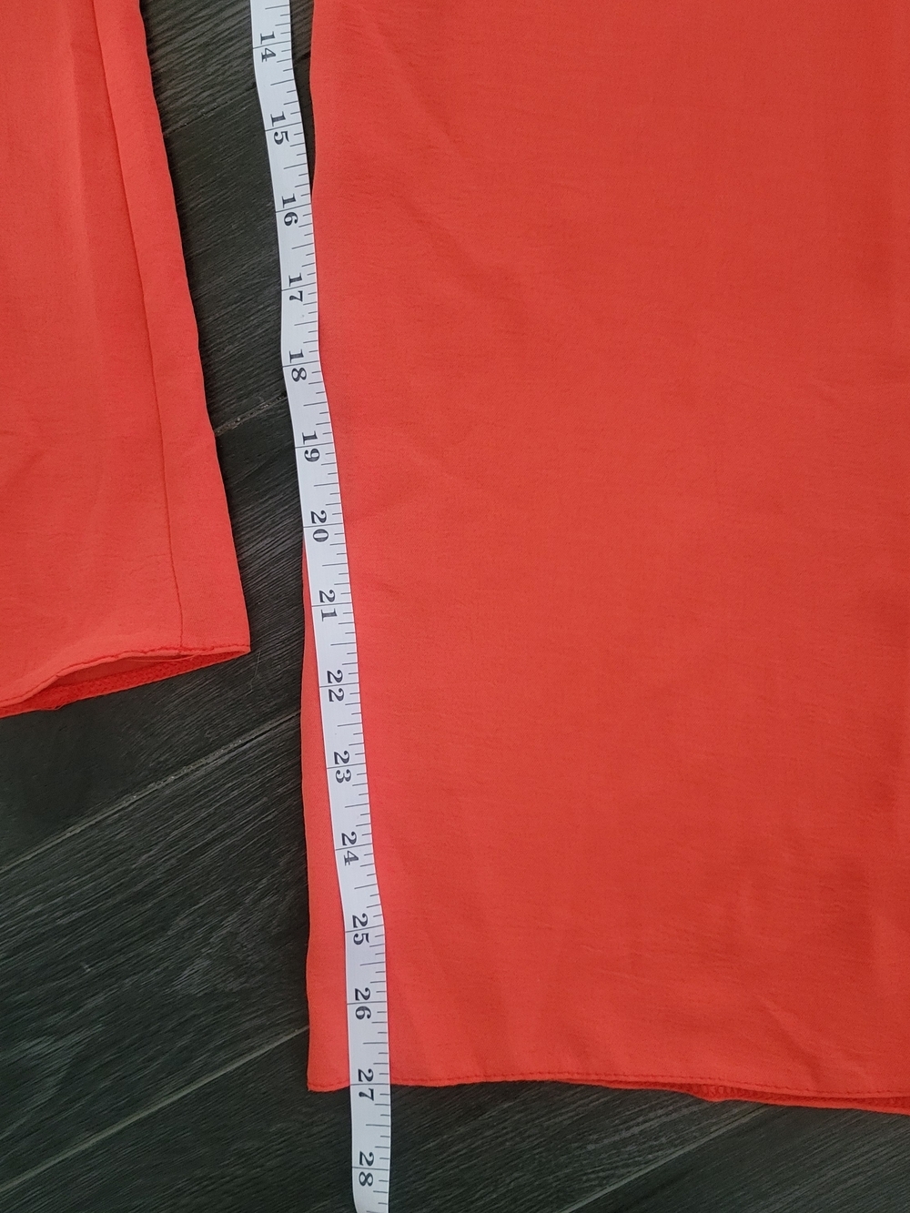 NEW LOOK Wide Leg Palazzo Pants Size US 12 Coral/Orange High Rise Flowy - Picture 12 of 14